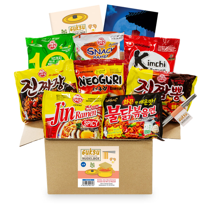 Guksu - Deine koreanische Nudelbox 8er Pack